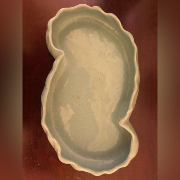 Vintage 1930’S Haeger Cloud Dish Sea-foam Green - Picture 3 of 4